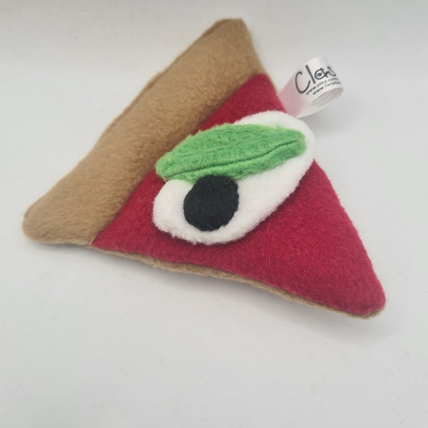 Quirky  catnip and silvervine pizza slice cat toy uk