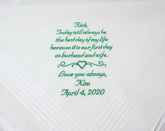 Groom Wedding Day Gift Personalized In Your Own Words