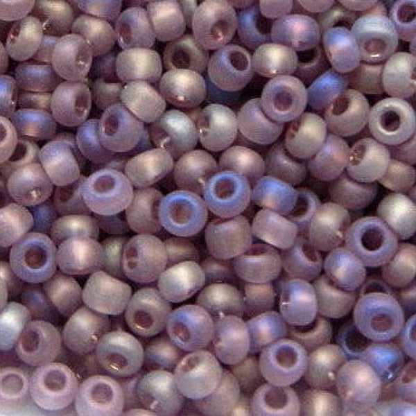 20 gramos 8/0 malva, amatista clara, púrpura mate AB transparente / cuentas de semillas checas, cuentas E, Rocailles de 4 mm / #21010.