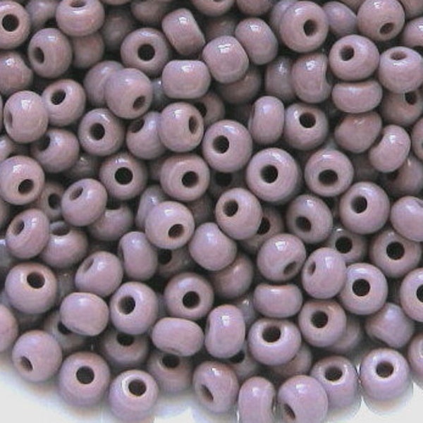 6/0 y 5/0 Púrpura claro/malva opaco #23020. Cuentas de semillas checas de vidrio Rocailles E-Beads de 4 mm. No se desvanecerá: A GRANEL 20/50/100/250/500 gramos.