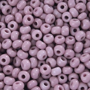 6/0 Rose Pink Opaque Glass Czech Seed Beads 4mm Rocailles E-Beads . Won't Fade : BULK 20/50/100/250/500 Grams.