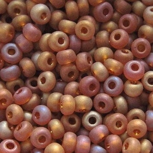 11-132FR, Miyuki 22g Matte Tr Lt Topaz AB 11-132FR, Miyuki 22g Matte Tr Lt Topaz AB