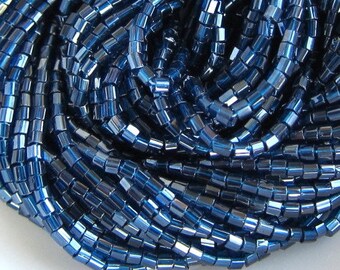 40g 100 2 Cut Crystal Silver Lined - Hank 6 Strands Options. 20g Czech Seed Beads 2.1 mm Hex Glass