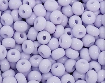 12 Pack: John Bead Aqua Purple Opaque Pink Lined Czech Glass Seed Beads, 6/0