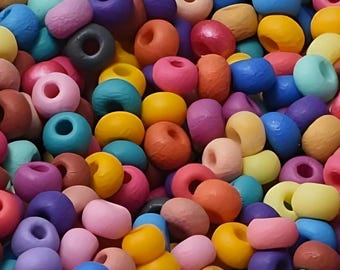 6/0 Mix Matte PermaLux E-Beads ~ 4mm Preciosa Czech Glass Seed Beads ~ 20g & 50g Grams.