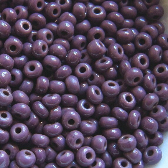  Dark Purple Glass Seed Beads, 4mm Glass Seed Bead
