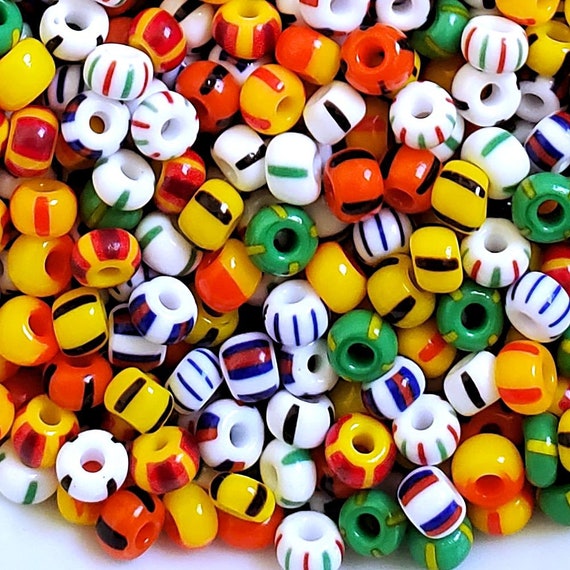 5/0 Czech Mix Stripe-preciosa Opaque Czech Seed Beads-glass Mm