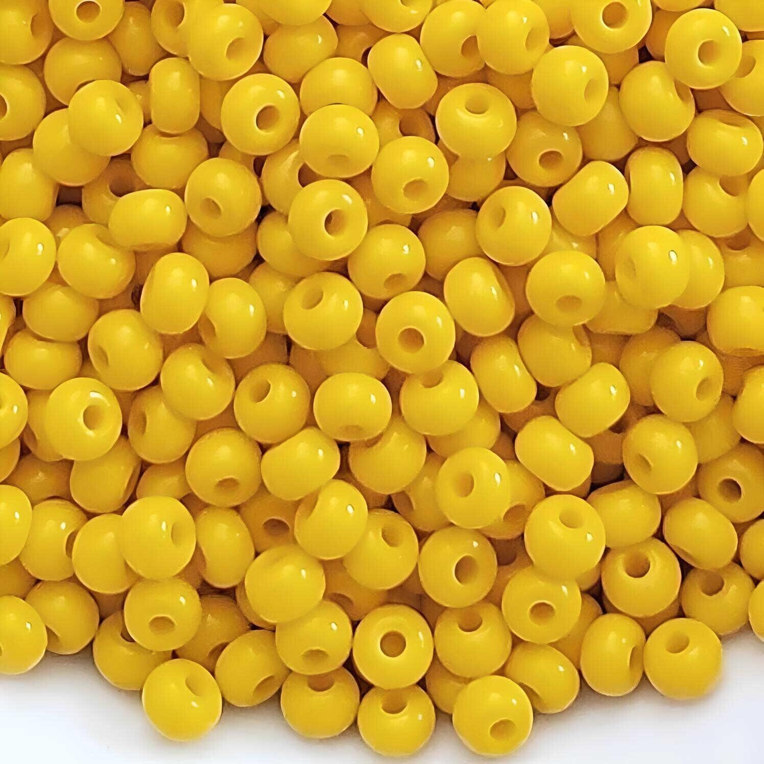 11-4519, Miyuki 22g Op Dk Yellow Picasso 11-4519, Miyuki 22g Op Dk Yellow Picasso