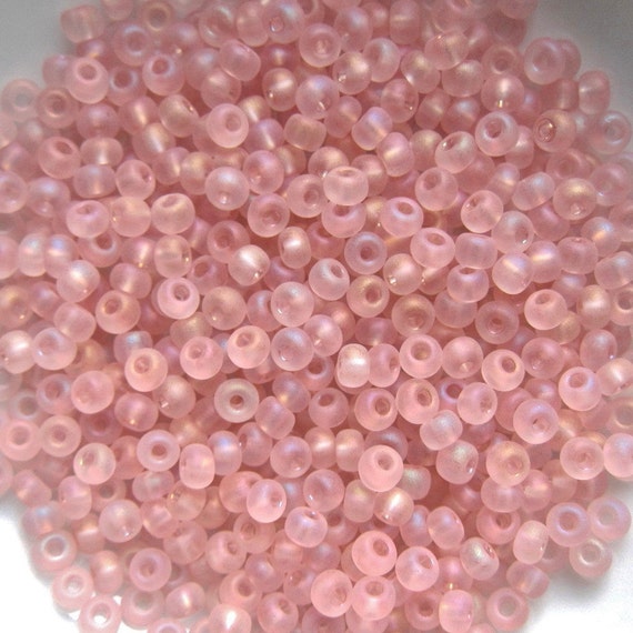 2-Cut 10/0 Czech Glass Beads Red Aurora Borealis (500 g bag)