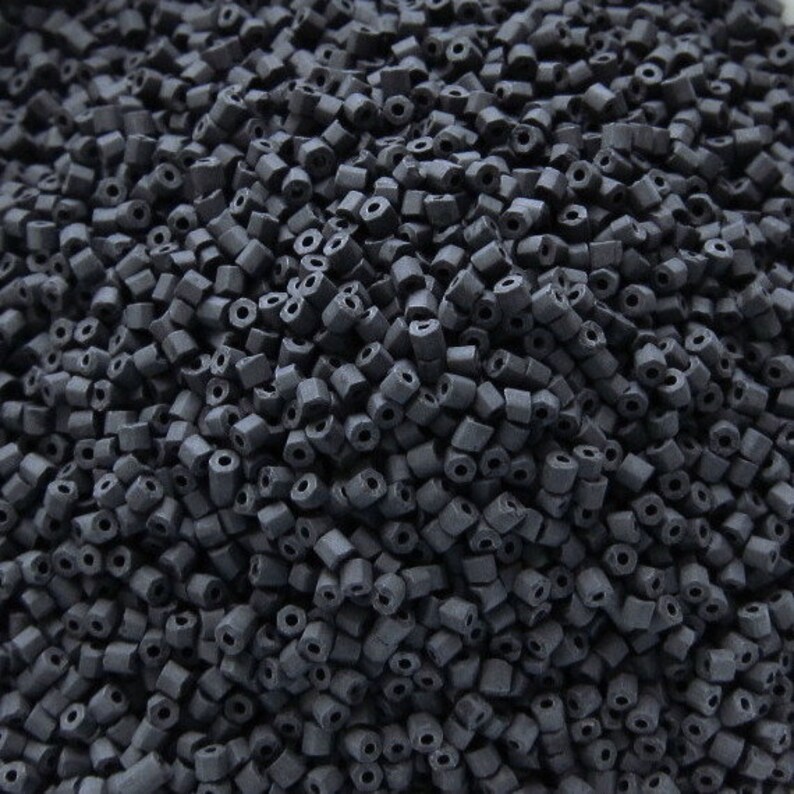 20gr 9//0 Preciosa Czech Glass Seed Beads Rocailles 47010 Transparent Black Diamond Silver Lined