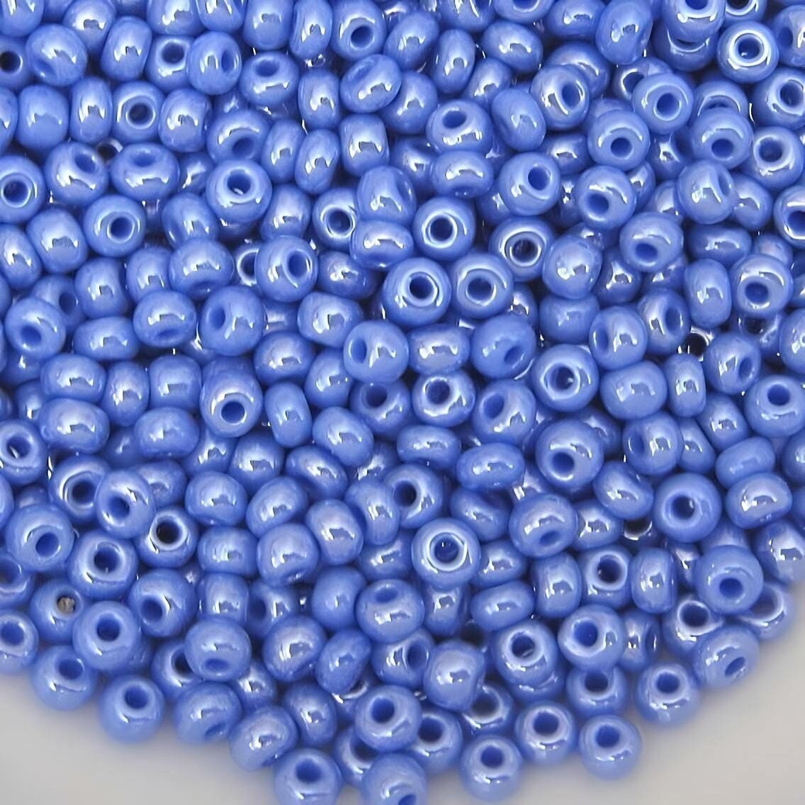 Medium Blue Satin- Bugle, #2 25g Medium Blue Satin- Bugle, #2 25g