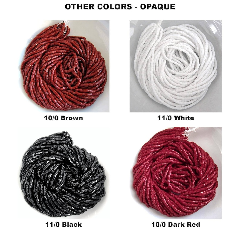 40g 100 2 Cut Crystal Silver Lined - Hank 6 Strands Options. 20g Czech Seed Beads 2.1 mm Hex Glass