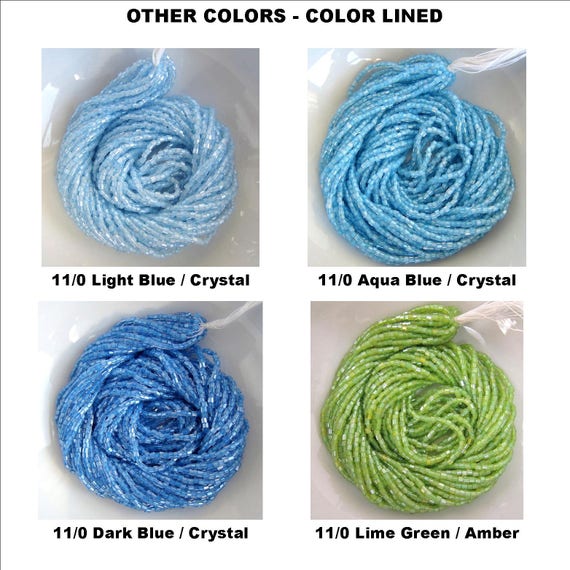 11//0 Opaque Blue Turquoise Czech Seed Bead #CSG034 10 Gm, Hank, 1//2 Kilo