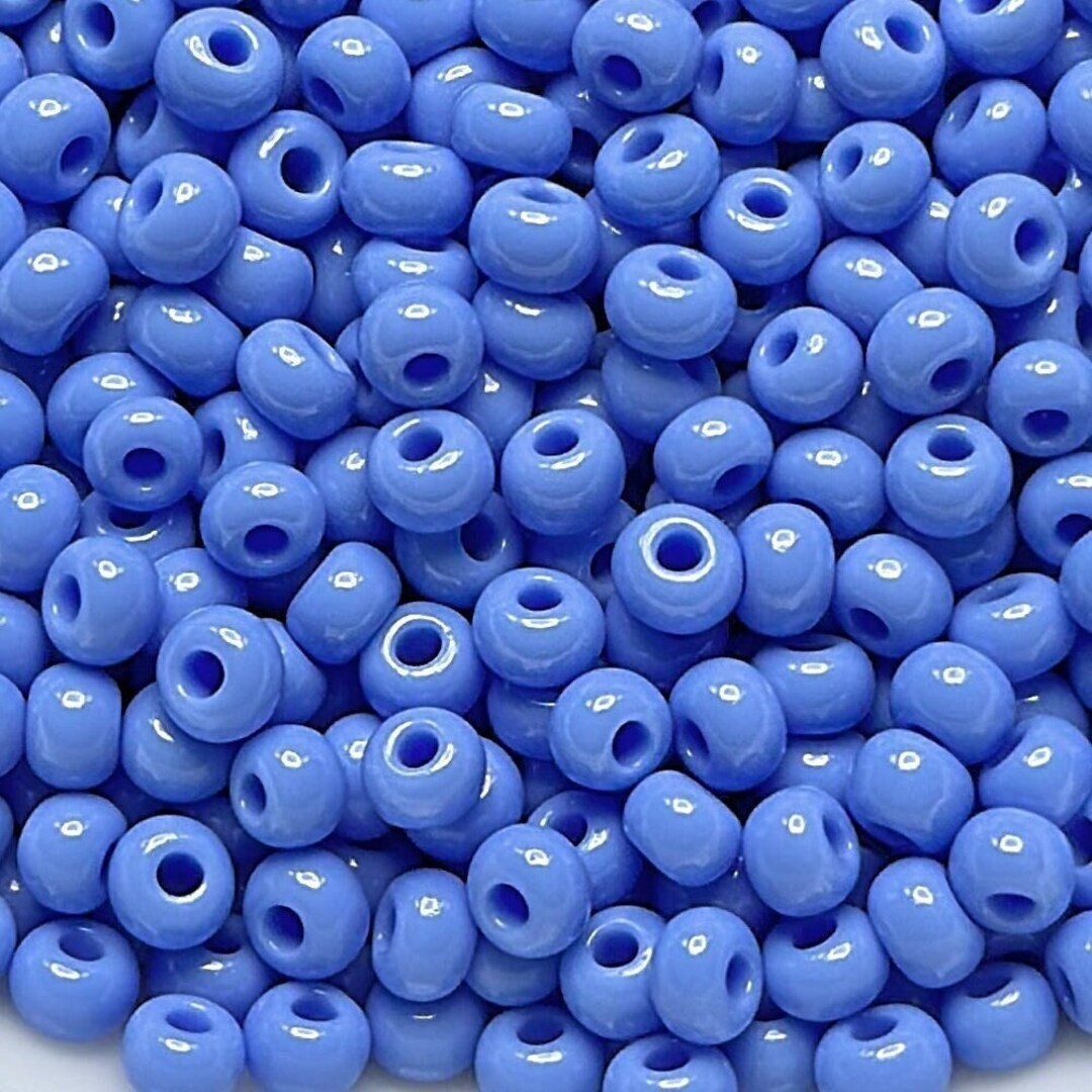 6/0 & 5/0 Periwinkle Blue Opaque #33020 | Preciosa Czech