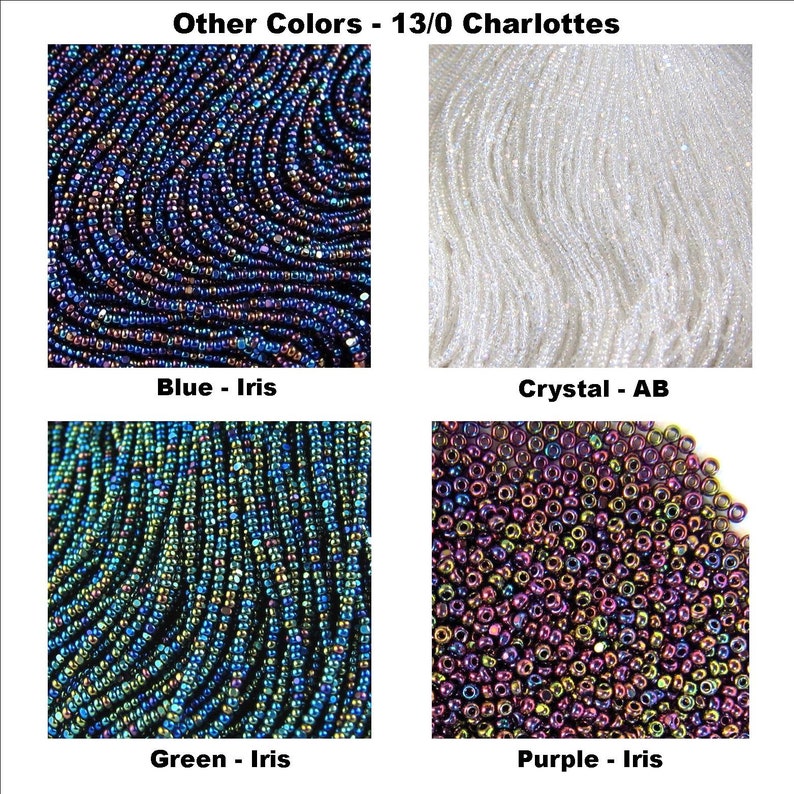 Bulk 13/0 Charlottes Crystal AB-Iris Transparent Glass Czech Seed Beads 1.7 mm 1 Cut Option: 1/4/8/12 Hanks 58205. image 3