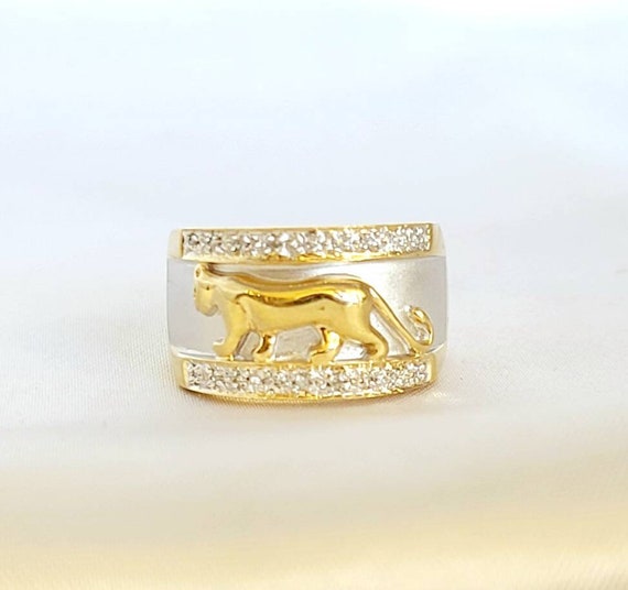 14kt yellow gold diamond ring. - image 1