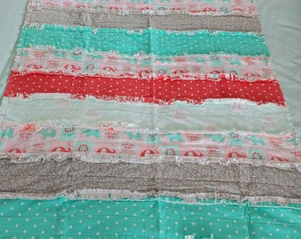 Colorful Baby Flannel Rag Quilt