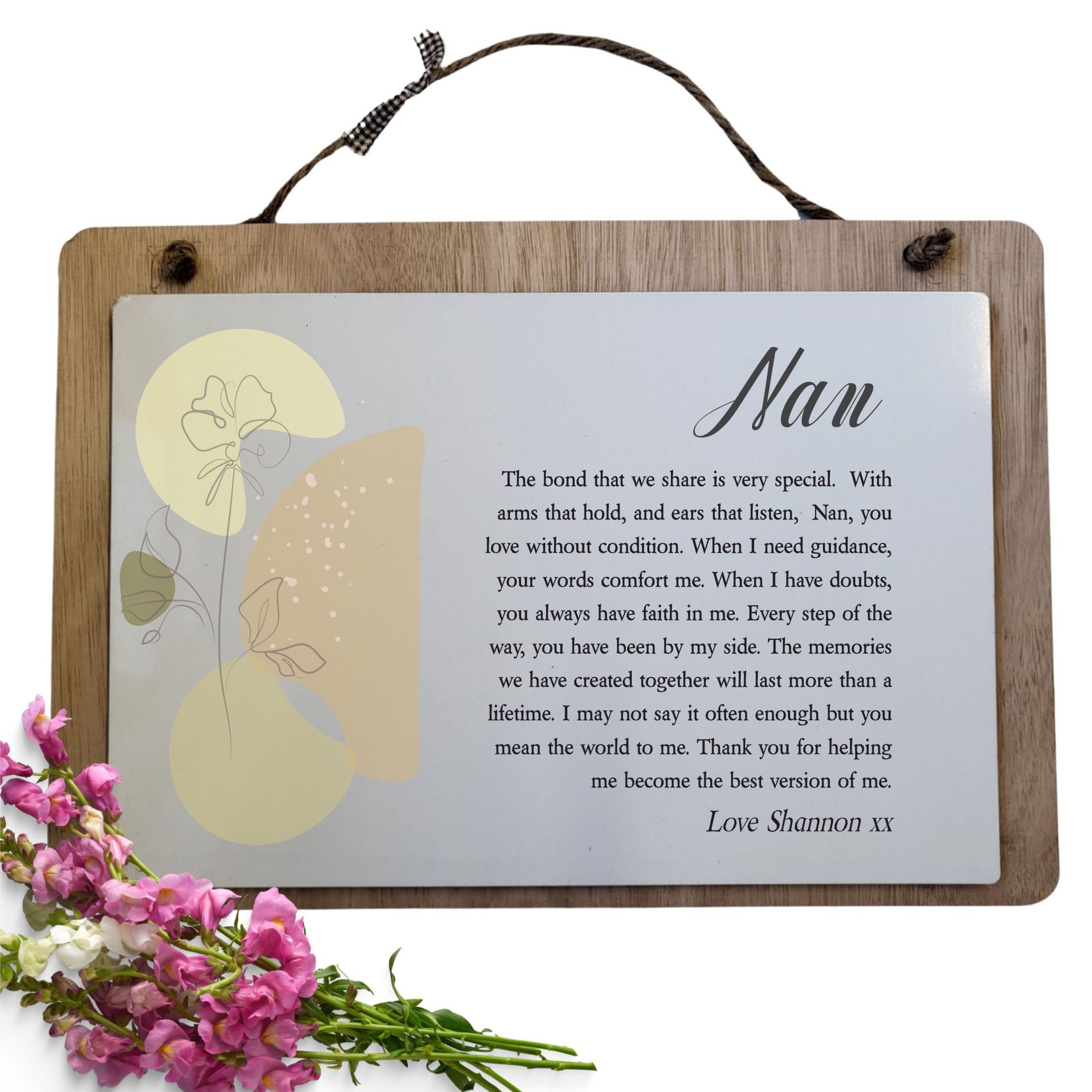 NANA and Grandad Poem A4 or A5 PRINT Nana and Grandad Gift 