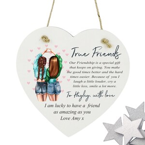 FUNNY BEST FRIEND CARD Friendship Plaque Funny Birthday Gifts