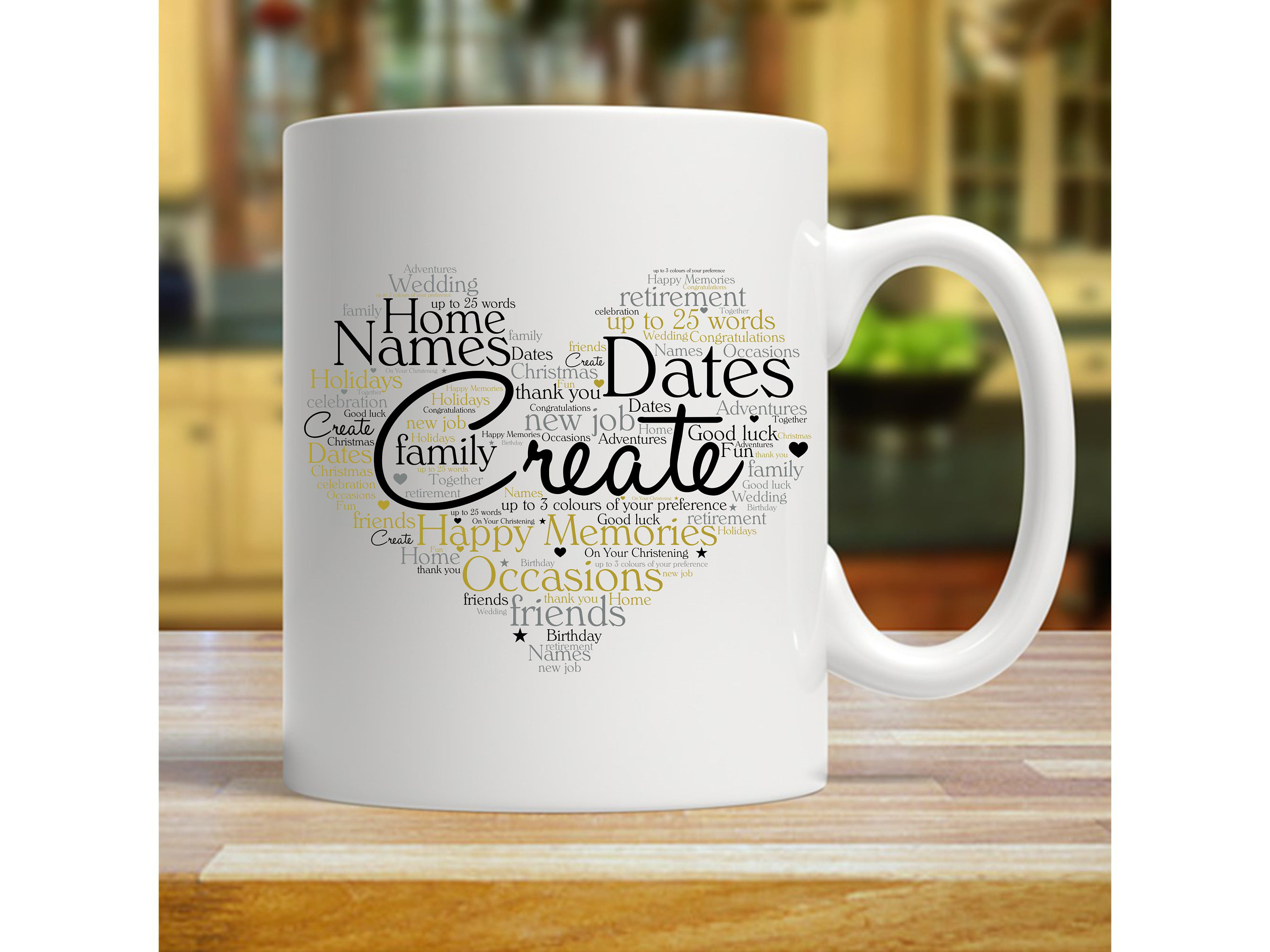 PERSONALISED GIFT COFFEE MUG PERSONALISED COFFEE TEA CUP