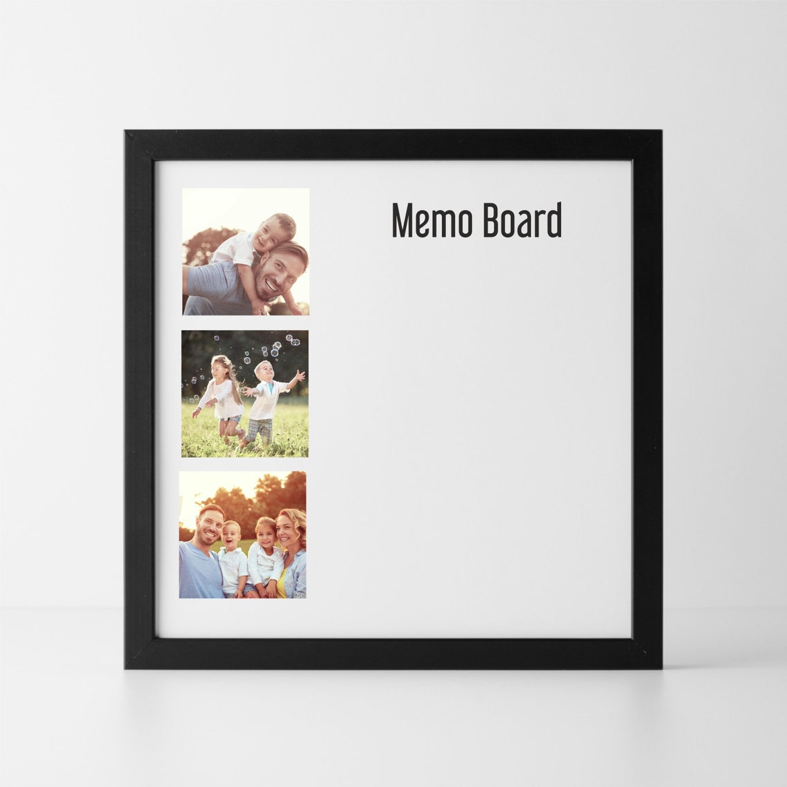 30cm Framed Personalised Photo Memo Notice Board family notes Etsy