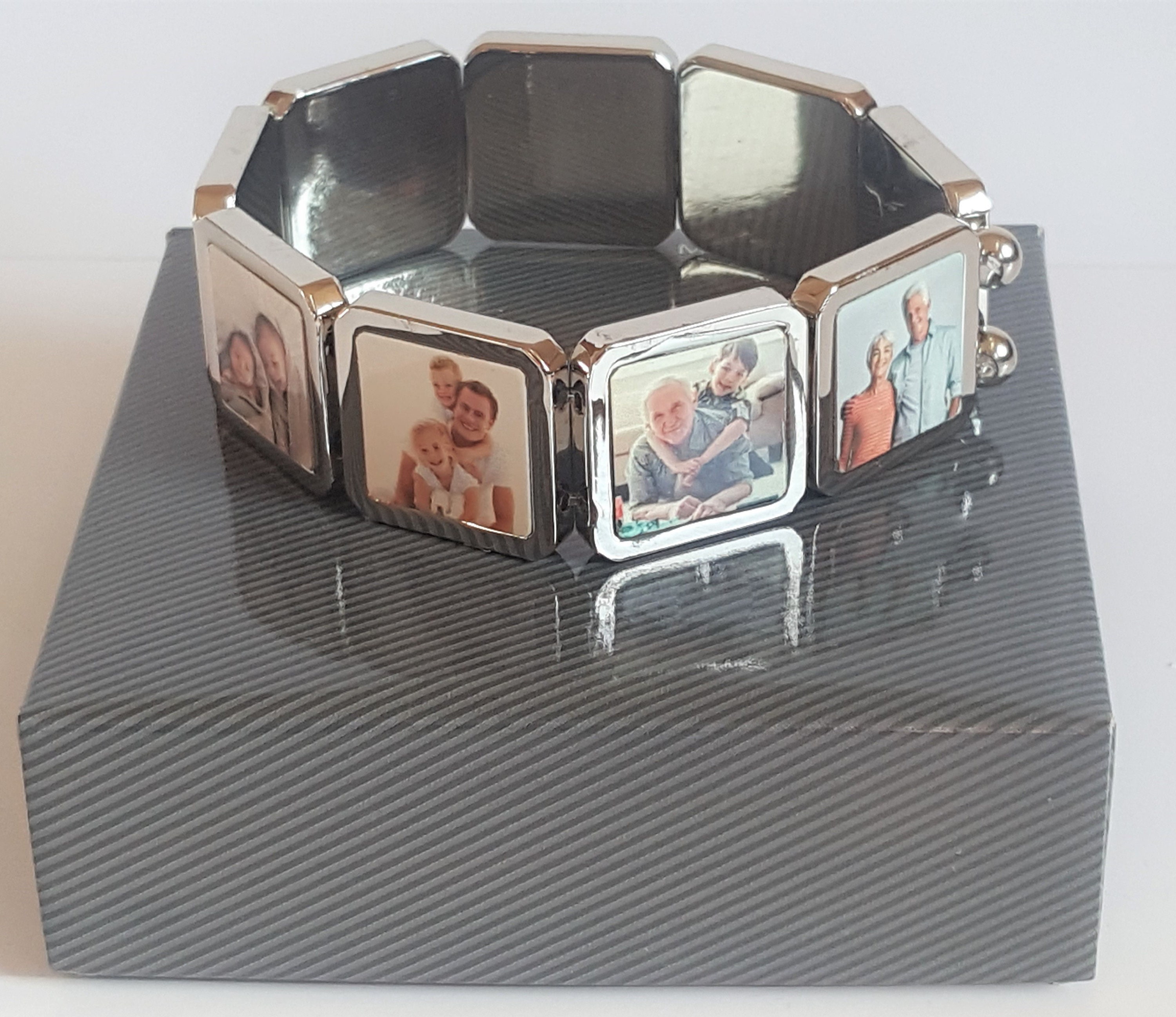 Personalised 9 Piece Photo Memory Bracelet Custom Photo Etsy UK