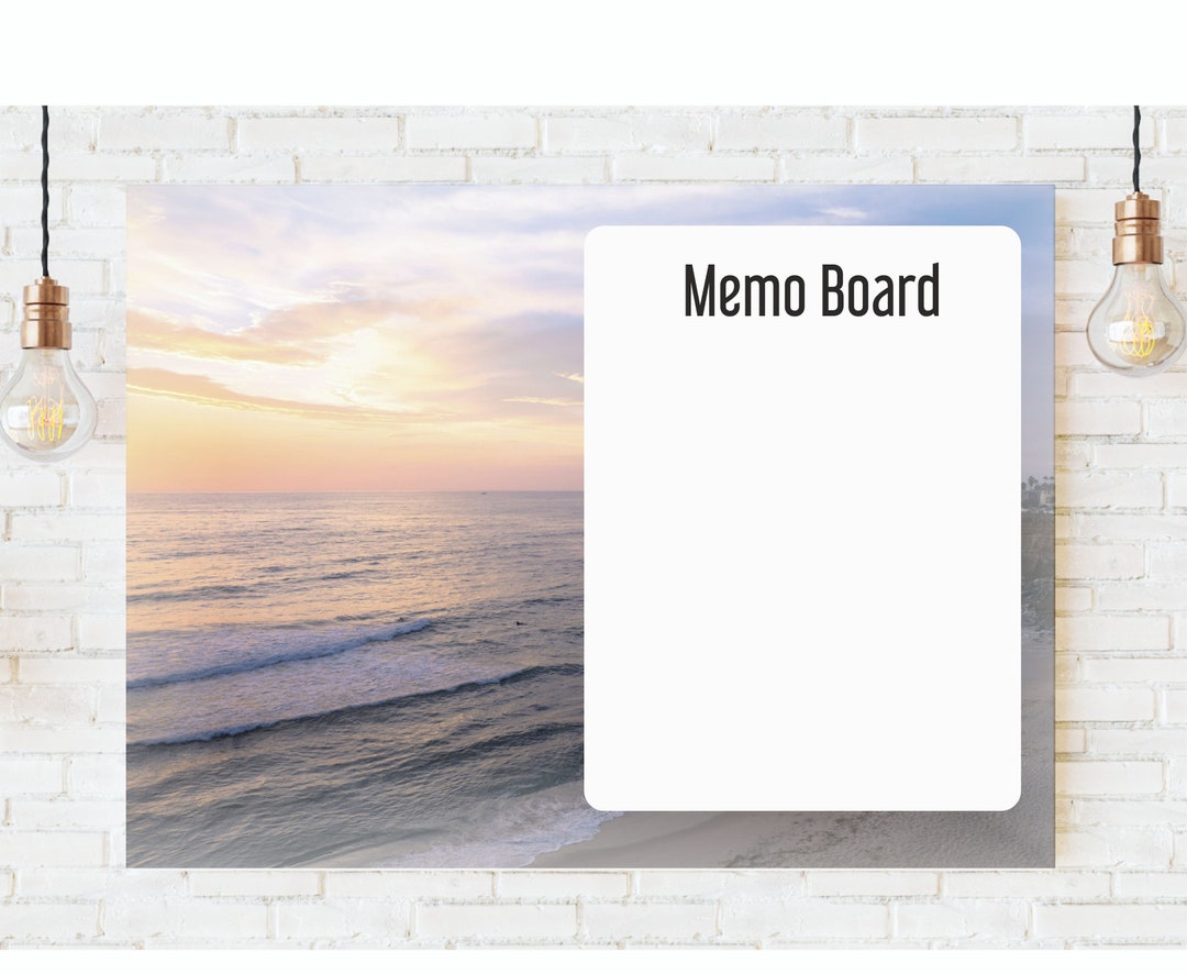 Personalised Landscape Photo Memo Board Notice Board Metal Photo Panel ...