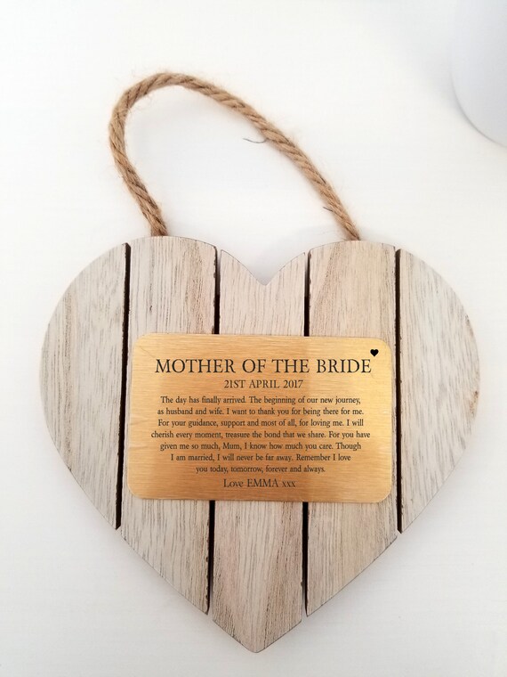 mother of the bride plaque
