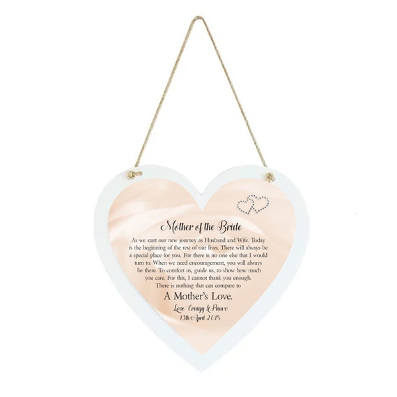 mother of the bride plaque