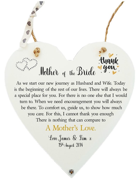 Personalised Wedding Poem Plaque A Mother S Love Mother Etsy