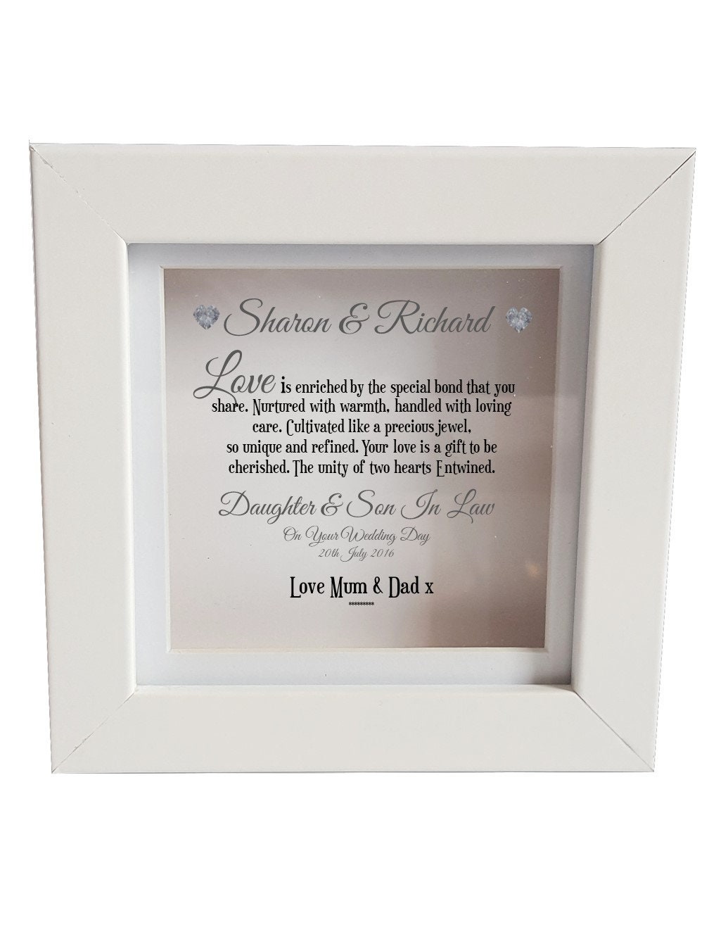 Shabby Personalised Chic Box Frame Daddy Dad Special Gift From His Daughter Son Shabby Personalised Chic Box Frame Daddy Dad Special Gift From His Daughter Son