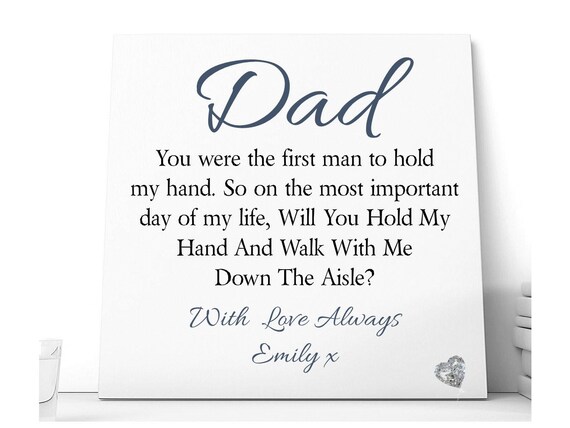 Will You Walk Me Down The Aisle Card