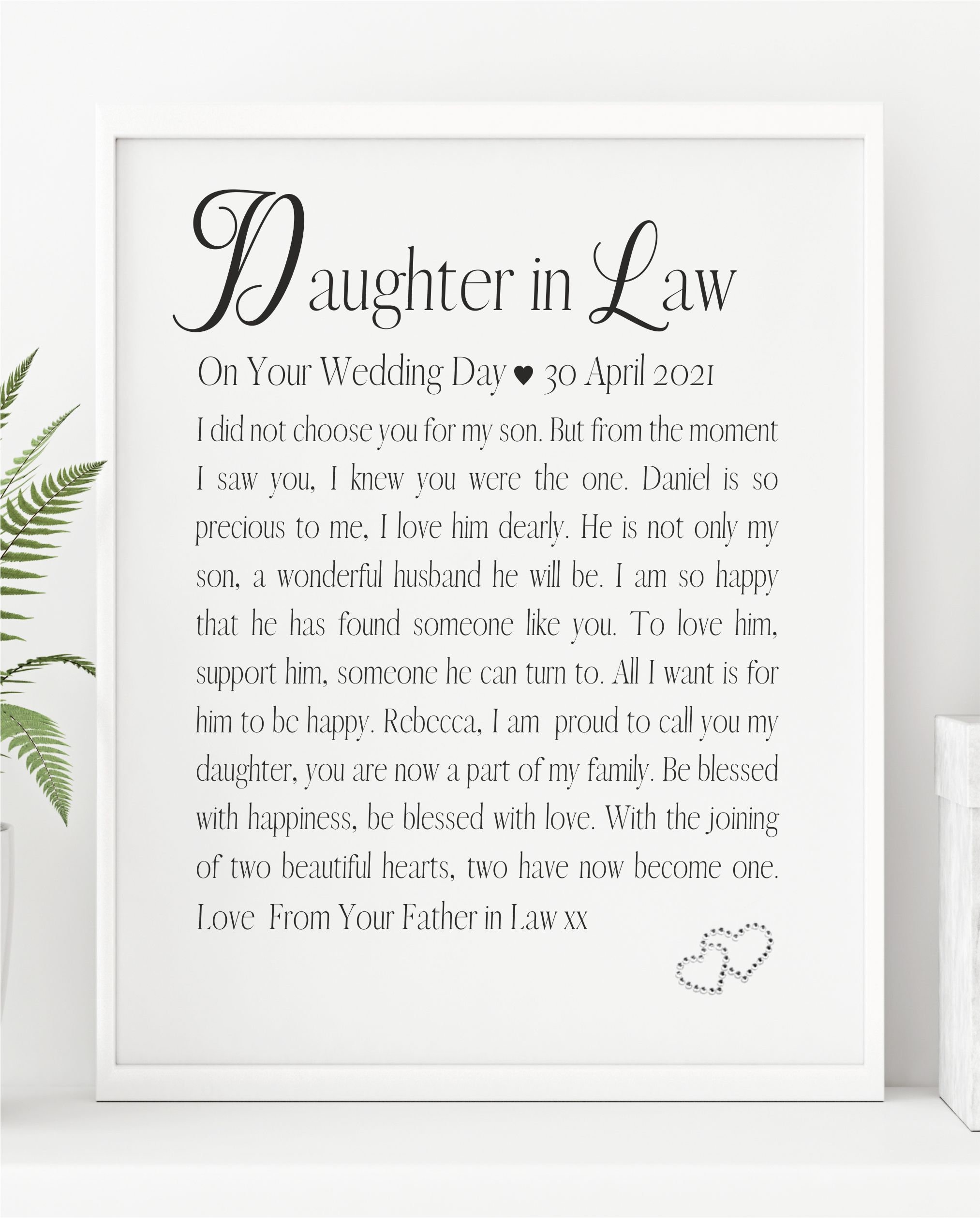 daughter-in-law-gift-on-your-wedding-day-personalised-poem-etsy-uk