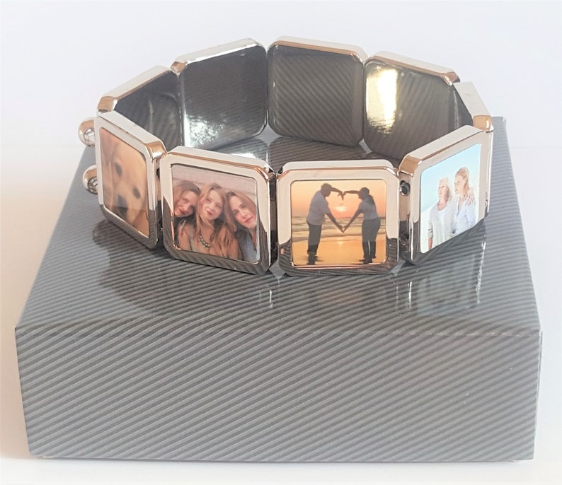 Personalised 9 Piece Photo Memory Bracelet Custom Photo Etsy