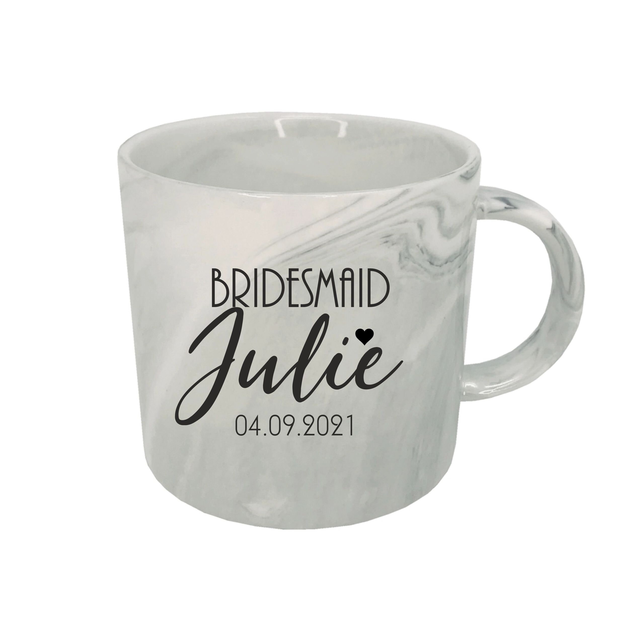 Personalised Latte Coffee Glass Bridesmaid Gift Personalised Latte Coffee Glass Bridesmaid Gift