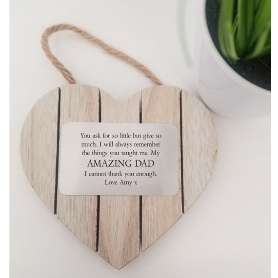 Birthday Wooden MDF Heart Plaque Personalised Wedding Boyfriend Girlfriend