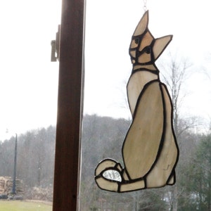 Glasmalerei Katze
