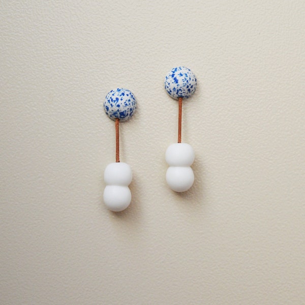 Double Ball Earrings Etsy
