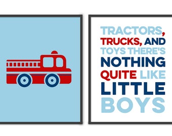 fire truck boy room decorations, firetruck boys room decor, fire truck boy nursery prints, little boy gifts firetruck PRINT/CANVAS/DIGITAL