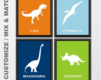 dinosaur wall decor, dinosaur theme nursery, dinosaur room decor, toddler decor dinosaur, dinosaur decor, dino kids room prints, jurassic