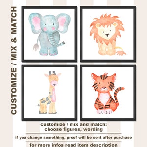 safari nursery prints, safari kids room art, jungle nursery art, safari baby wall decor, safari baby animals, jungle animal baby room decor