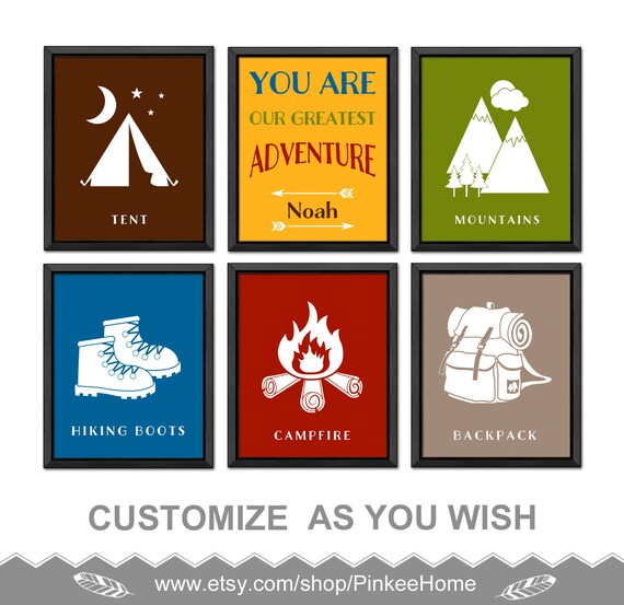 camping nursery decor