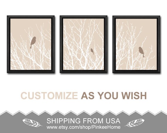 Decoración de la pared de pájaro pájaros de decoración de | Etsy