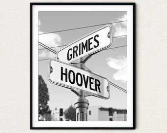 Personalized Road Sign Engagement Gift: Custom Street Names Poster
