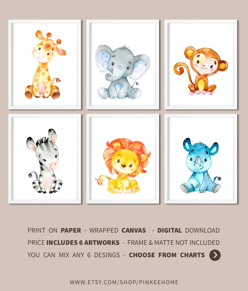 Download Baby Safari Animal Prints Nursery African Animals Nursery ...