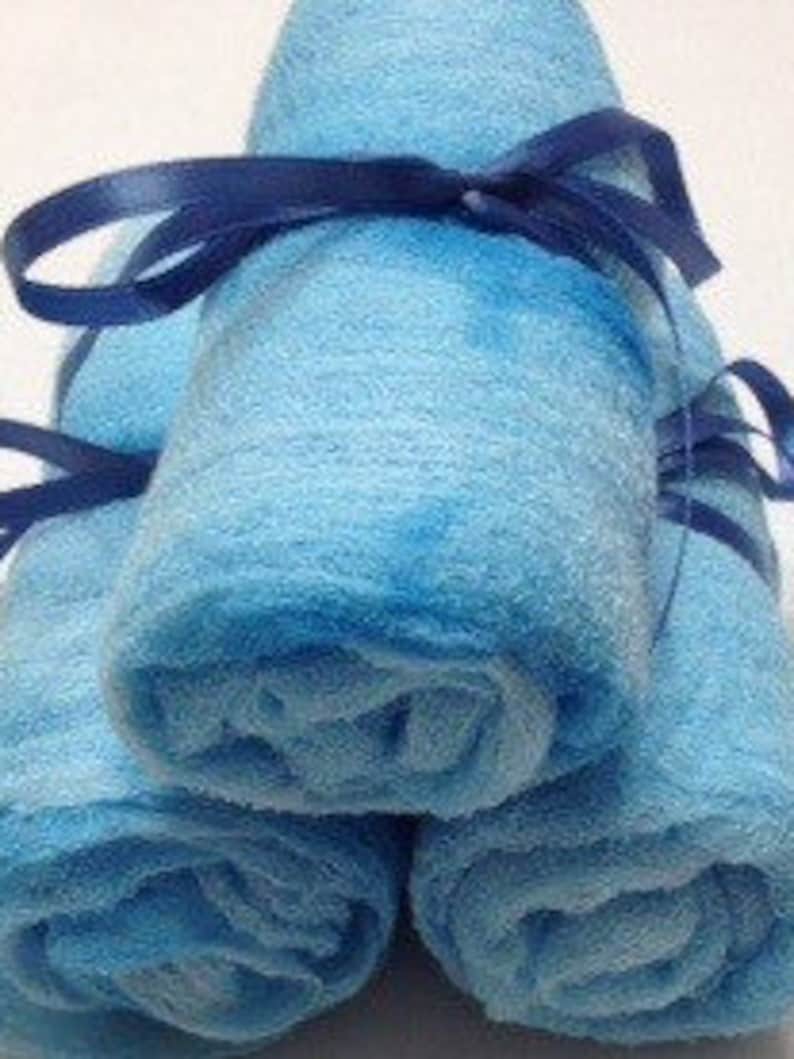 Blue skies Photo Prop fabric Gauze Cotton Cheese Cloth Felting Gauze Hand Dyed 2yds