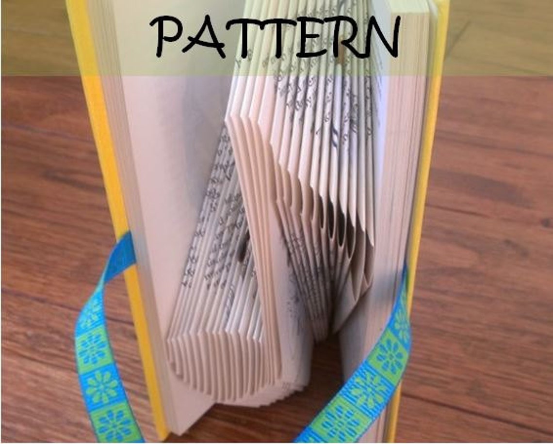 Book Folding Pattern MUSICAL NOTE Design including Instructions DIY