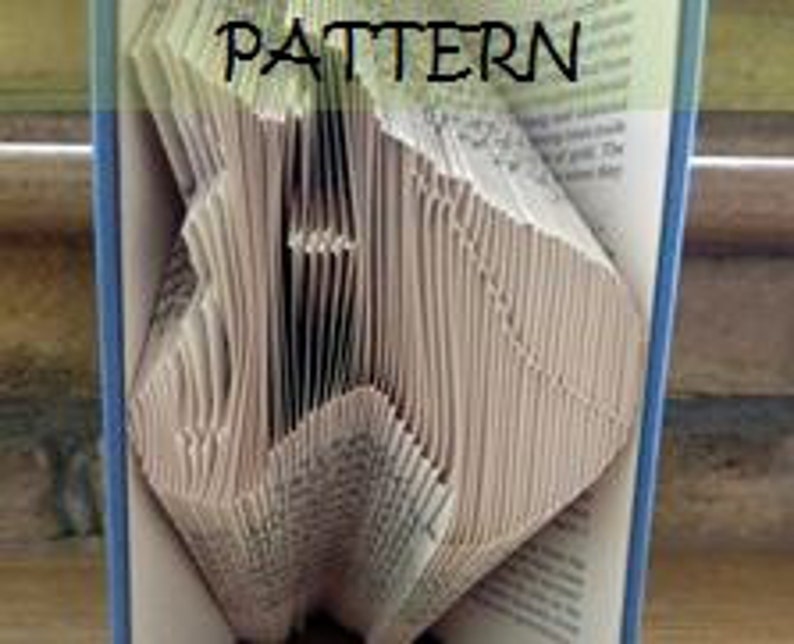 Book Folding Pattern: HORSE Design including Instructions DIY Gift ...