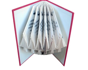 Molde para Dobradura de Livro com Pinheiros e Cogumelos | Modelo para Arte em Livro Dobrado | Download Digital