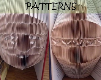 Book folding Pattern: CHRISTMAS 4 designs (including instructions) – Diy gift – Papercraft Tutorial - perfect gift